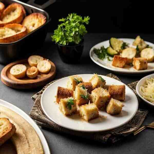 Гренки чесночные с пармезаном